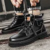 boots CYYTL Mens Boots Casual Winter Shoes Platform Leather Outdoor Designer Luxury Chelsea Cowboy Tactical Work Safety Ankle Sneakers