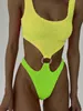 Sexy Vrouwen Eendelig Badpak Getextureerde Vrouwelijke Badmode Hoge Taille Monokini Push Up Badpakken Beachwear Strand Bodysuit 240401