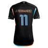 2024 25 New York City FC Soccer Jerseys Player Version Mens BAKRAR S.RODRIGUEZ MIJATOVIC KEATON ILENIC Away Black O'TOOLE Short Sleeve Football Shirts