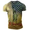 Mens Fashion 3D Цифровая статуя Liberty