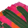 Duschgardiner grafisk kaktusillustration i grönrosa och orange gardin 72x72in med krokar DIY -mönster Privatskydd