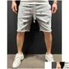 Laufshorts 2024 Frühling Sommer Männer Outdoor Jogger Sport Kurze Hosen Baumwolle Sticken Herren Jogginghose Trainingskleidung Drop Delive OT7WM