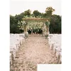 Bröllopsdekorationer glamorösa idéer elegant artifisk sidenblomma wisteria vinrankor 3forks per bit mer kvantitet skönhet 246U droppe Deliv Dhdnl