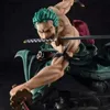 Anime Manga 10 cm One Piece Tre spade Roronoa Zoro Action Figures Statua Collezione PVC Modello Figura Giocattoli per bambini Regalo Burattini Ornamenti 240401