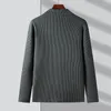 Herrdräkter toppklass varumärke Casual Fashion Slim Fit Striped Blazer Jacket Smart Elegant Stylish Sticked Suit Men Coat Mens kläder 2024
