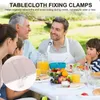 Table Mats 12 Pcs Tablecloth Holder Picnic Outdoor Clip Party Supplies Camping Accessories