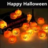 LED -strängar Pumpkin Halloween Lights 1,5 m 10LED/3M 20LED STRING LAMP HANGING PRODORME FÖR HOME BAR PARTY DECORATION 2023 NY YQ240401