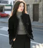 Damenjacken Herbst- und Winterkleidung Plus Size Koreanisches Weben Tweed Casual Schlankheitsmantel Top