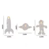 LEDストリングライト宇宙宇宙宇宙飛行室宇宙飛行士ルーム装飾ストリングナイトライトバースデーパーティーベビーバースデーサプライ240325