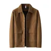Frühling Herbst Cord Jacke Männer Business Casual Mode Lose Plus Größe Breite Fett Jacke Vintage Mantel Mann Oberbekleidung 4XL 7XL 5XL 240323