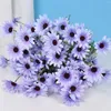 Decorative Flowers 1pc Daisy Artificial Latex Real Bride Wedding Bouquet Decoration Home Party House Flower Desktop Vase Ornaments Deco