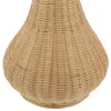 花瓶の竹の花瓶の装飾織られた花安定したベースバスケットリビングルームの装飾のための素朴な自然なスタイル
