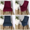 Chair Covers Soft Velvet Elastic White Slipcover Stretch Dining Seat Cover Le Home Living Room Long Back