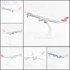 Aircraft Modle JASON TUTU 20cm British Airways Boeing 777 Plane Model Aircraft Model 1 300 Diecast Metal Airplane Model Planes Dropshippig YQ240401