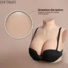 Coussin d'allaitement SOFTMARY Faux seins en silicone en forme de poitrine Costume de reine avec remplissage en silicone Sissy Cosplay Sexy pour mastectomie Dressing sein 240330