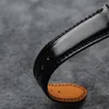 Assista Bandas Cavalo Hip Couro Strap Quick Release Soft Black 18/20/22mm Homens Clássicos com Pulseira Estilo Vintage