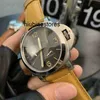 Relógio de moda de alta qualidade relógio de luxo masculino aço inoxidável 44mm 15mm pulseira de couro movimento automático para homem relógios de pulso especiais bhks