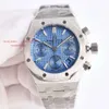 مصممي الحركة الميكانيكية الصلب 38 ملم 26715 7750 ساعة معصم أوتوماتيكي AAAA MONTRE LUXE WATCH WATKES HAUNGS Chronograph 969 MONTREDELUXE