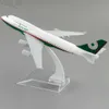 항공기 모들 1/400 스케일 합금 항공기 보잉 747 EVA AIR 16CM 비행기 B747 모델 장난감 장식 어린이 선물 컬렉션 YQ240401