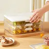 Storage Bottles Versatile Dumpling Heat Resistant Freezer Container Freshness Locking Box Stackable Kitchen Organization Tool