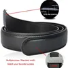 Belts Mens Long Plus Size 110 120 140 150 160 170 180cm Leather Belt Mens Black Automatic Buckle Q240401