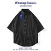 Camisas informales para hombre WASSUP ISSUE Camisa a rayas transpirable