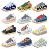 Designer Classical Curb Sneakers Mesh Woven Lace-Up Shoes Style Extraordinary Sneaker en cuir en relief Men de cuir Nappa Chaussure de veau nappa B8CG #