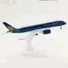 Modèle d'avion 20CM Avions Boeing B747 B787 Airbus A350 A320 Airlines Modèles d'avion Jouets d'avion avec train d'atterrissage Collection de cadeaux pour enfants YQ240401