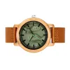 Wristwatches Mens Handmade Casual Fashional Strap Verawood Quartz Movement Analog Wood Watch Wristwatch