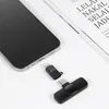 Microfone de lapela sem fio, gravação de áudio e vídeo, mini microfone k8 para iphone, android, transmissão ao vivo, microfone para jogos, portátil