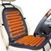 Housses de siège de voiture universelles, coussin chauffant électrique 12V, accessoires d'hiver pour l'étude à domicile