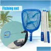 Accessori per piscina Nuoto Swee Net Telescopico Pulizia Staccabile Leggero Multifunzionale Strumento di pesca Drop Delivery Sport all'aperto Otr1R