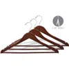 Hangers International Cintre en bois de noyer avec barre solide, paquet de 100