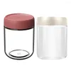 Storage Bottles 2 Pcs Glass Jar Tea Sealing Containers Kitchen Canisters Food With Lids Grade Sealed