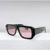 Lunettes de soleil 2024 Haute qualité Personnalité Mode Tendance Designer Luxe Acétate Multicolore Noir Marque