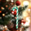 Party Decoration 6Pcs Christmas Canes Tree Decor Reusable Ornament For Cars Window