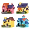 Décorations de jardin 4 pcs Trim Villas Miniature Rural Dollhouse Bonsai Micro Paysage Artisanat