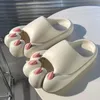 2024 Neutral Summer Funny Slippers Cat Tiger Claw Foot Protection Men Thickened Nonslip Slides Sandals Bathroom Shoes 240323