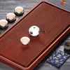 Theewaar Sets Houten Dienblad Chinese Lange Koffie Voedsel Serveren Moderne Gongfu Thee Plateau De Service Bandeja Te Kantoor Accessoires GXR35XP