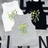 Dames tanktops Camis designer L Family 24 lente/zomer nieuw geborduurde bloem mode leeftijd reducerende slim fit gebreide tanktop voor dames SSQZ