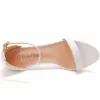 Pompe Crystal Queen Women 5 cm Teli alti sandali sandali femminile Fetish Strappy Stiletto White Shoes Lady Summer Classic Sexy Pumps sexy