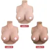 Breast Pad Eyung H Cup Silicone Breast Forms Fake Tits Enhancer For Crossdresser Drag Queen Fake Boobs Breastplat Male to Female Sissy 240330