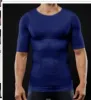 T-shirts pour hommes Compression Body Building Chemise Hommes Casual Simple Couleur Solide Plissée Courte Sans Manches Sport Tees Plus Taille Top Drop De Dh6Ac