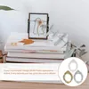 Frames 3 Pcs Decorate Round Frame Resin Ornaments Vintage DIY Small Po Holder Picture