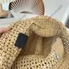 Saco de praia de verão saco de palha de rattan designer versátil feminino designer bolsa de ombro totes embreagem oco para fora bolsas