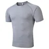 2023 été haute qualité séchage rapide t-shirt hommes course maigre à manches courtes chemise mâle gymnase Fitness compresse Sport 240315