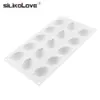 SILIKOLOVE 15 Cavity Lemon Shape Silicone Molds Cake Decorating Tools Bakeware French Dessert Mousse Mold Baking Utensils 240328