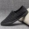 Casual Shoes Men's Canvas Spring och Autumn 2024 Herr Sneakers All-Match Single-Ben Soft Bottom Driving Old Peking Tyg