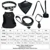 Step-in Designer Dog Harness and Leashes Set Leather Brand Pet Collar Leash with Handbag Soft Dog Bandand for Small Medium Dogs Poodle French Bulldog Black L B123