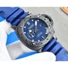 Designer lyxig vattentät klocka Mekanisk automatisk rörelse Sapphire Mirror 47mm gummi Sport armbandsur Watch for Men